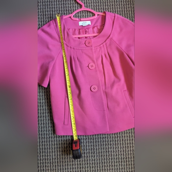 LOFT Women's Pink Blazer Top - Picture 8 of 10